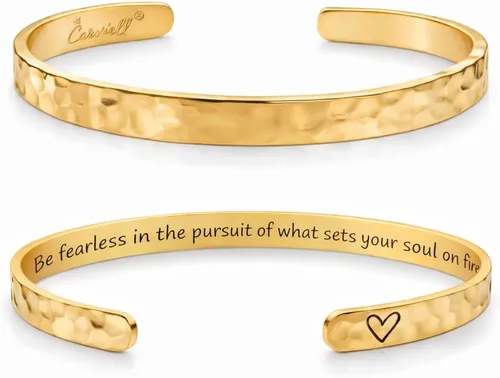 Miniatura 41 de Carviell Pulseras grabadas para mujer, inspiradoras, amistad, amor, mamá, hija, hermana, cristiana, graduación, conmemoración y regalos de boda, más