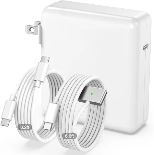 Cargador de 140 W para MacBook Pro 14 16 pulgadas MacBook Air 13 de 15 pulgadas 2026-2021 M5 M4 M3 M2 M1, adaptador de corriente GaN de 140 W, cable