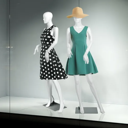 Miniatura 8 de Giantex Maniquí femenino de cuerpo completo de 70 pulgadas, forma de vestido de tamaño real con cabeza giratoria de 360°, diseño desmontable
