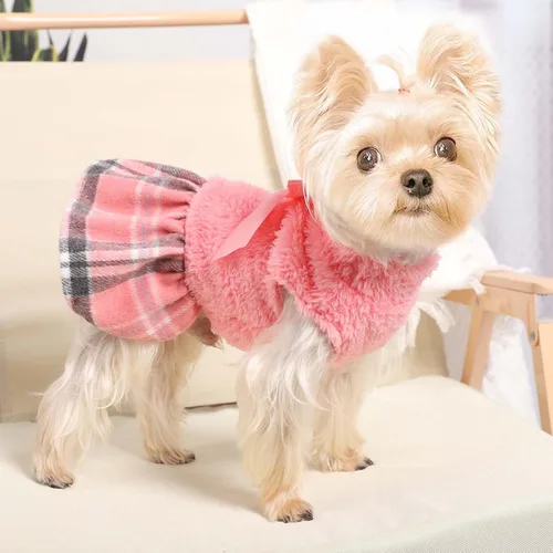 Miniatura 2 de Suéter para Perro Ropa de Invierno para Perros Pequeños Chico Niña Vestido de Otoño para Cachorros de Forro Polar Caliente Suéteres para Chihuahua