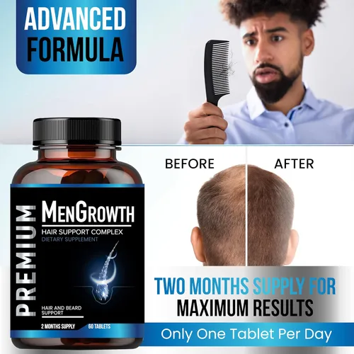 Miniatura 9 de NutraPro Vitaminas para el crecimiento del cabello para hombres, suplemento anti pérdida de cabello, píldoras de crecimiento del cabello y barba