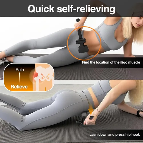 Miniatura 6 de Herramienta de Liberación del Músculo Psoas - Herramienta de Liberación del Psoas con Gancho de Cadera Totalmente Ajustable para Ilíaco, Dolor