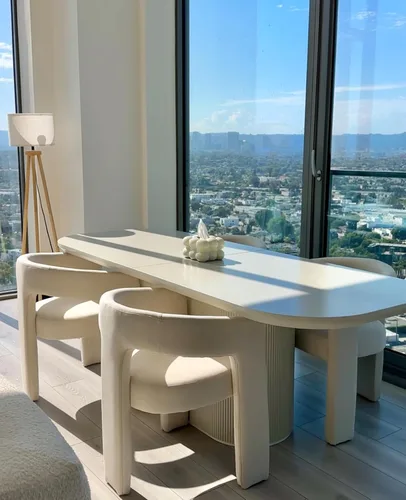 Miniatura 35 de Modern Barrel - Silla de comedor tapizada con brazos, cómoda silla auxiliar de terciopelo para sala de estar, oficina en casa, recepción