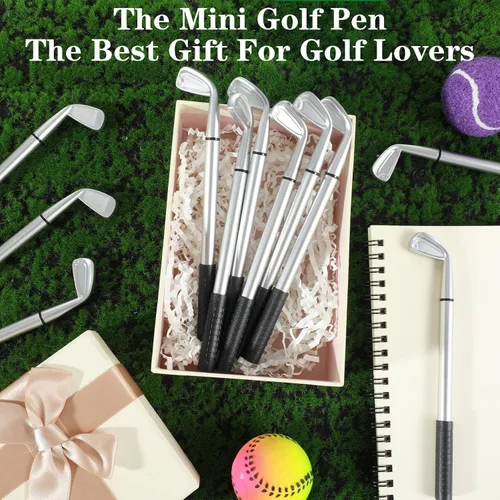 Miniatura 5 de Abeillo 12 bolígrafos de golf, bolígrafos de golf, divertidos bolígrafos de golf para club, tinta de gel negra para estudiantes, oficina, regalos
