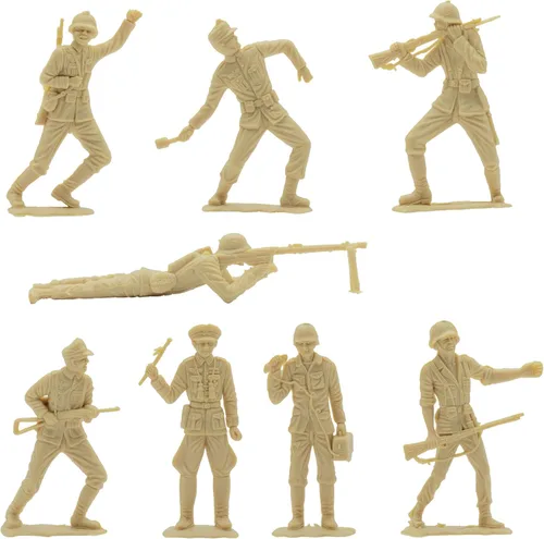 Miniatura 2 de BMC Classic MPC - Figuras de soldado alemán de plástico alemán para hombre, color bronceado, 36 piezas, fabricado en EE. UU