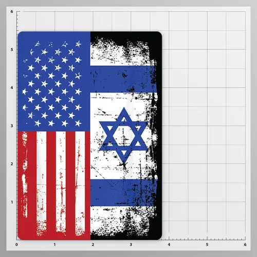 Miniatura 7 de Adhesivos de vinilo para defensores y aliados (Estados Unidos e Israel)