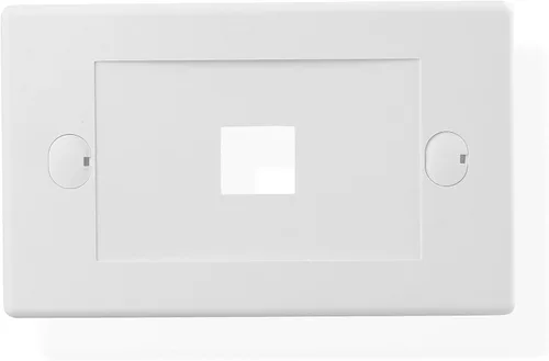 Miniatura 5 de [UL Listed] Cable Matters - Placa de pared en blanco para toma trapezoidal, Blanco
