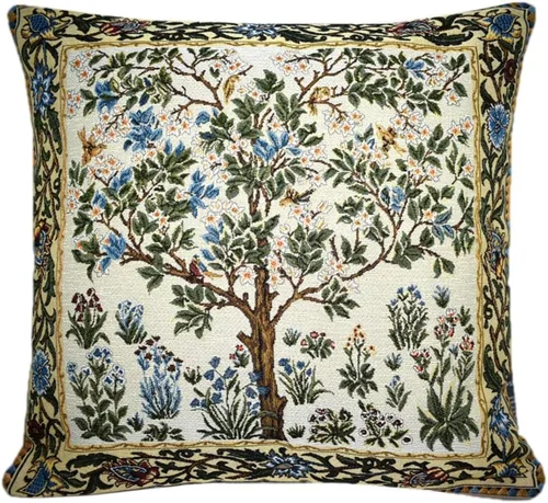 Miniatura 28 de STP GOODS Almohada de tapiz, almohada decorativa, decoración bohemia perfecta para sofá, sala de estar, dormitorio, cojín de sofá de 18 x 18