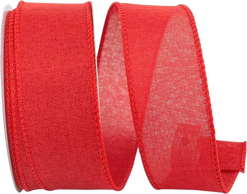 Miniatura 31 de Cinta Reliant Ribbon 92573W-031-09K para borde con alambre Everyday Linen Value, 1-1/2 pulgadas x 50 yardas, color negro