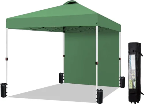Miniatura 10 de Tienda de campaña desplegable de 10 x 10 pulgadas (con pared lateral), fácil uso instantáneo al aire libre, techo ventilado, bolsa de transporte
