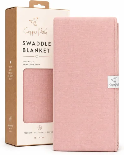 Miniatura 9 de Copper Pearl Swaddle Blankets for Newborns Soft Stretchy Receiving Blankets for Boys and Girls Large 46 x 46 Inch Baby Blankets Lightweight
