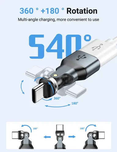 Miniatura 2 de Adaptador USB C a USB 2.0 de 90 grados (paquete de 2), USB-A 2.0 hembra a USB-C macho adaptador OTG de ángulo recto compatible con MacBook Pro