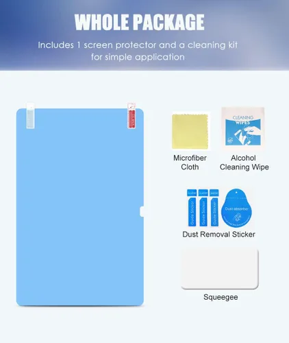 Miniatura 8 de MoKo Paquete de 1 protector de pantalla para Samsung Galaxy Tab S10 Plus de 12.4 pulgadas 2024/S9 FE Plus 5G/Tab S9 Plus/Tab S7 FE 5G/Tab S8 Plus