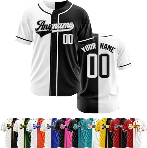 Miniatura 29 de Camiseta de béisbol personalizada con número de nombre cosido o impreso, camiseta de béisbol para hombres, mujeres, jóvenes, camiseta de béisbol