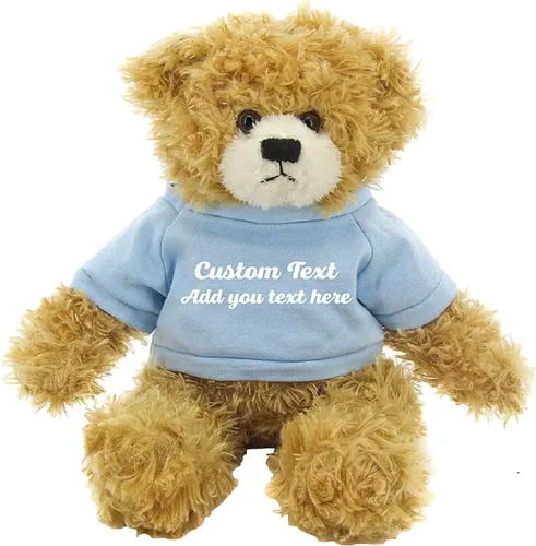 Miniatura 13 de Oso Brandon beige personalizado – Juguete de peluche personalizado de 12 pulgadas – Regalo perfecto de oso personalizado para graduación, San