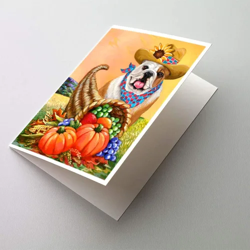 Miniatura 163 de Caroline's Treasures PPP3013GCA7P - Tarjetas de felicitación y sobres para mascotas de Basset Hound Teacher, paquete de 8 tarjetas en blanco