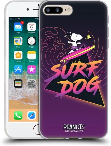 Miniatura 110 de Head Case Designs Peanuts Tropical Surf Snoopy Aloha Disco Gel Funda con licencia oficial [protección de grado militar] compatible con Apple iPhone