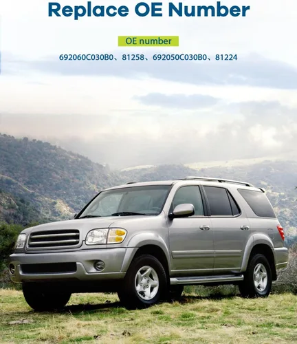 Miniatura 4 de LUJUNTEC Manija de puerta interior – Conductor delantero y trasero izquierdo del pasajero lado derecho, repuesto directo gris para Toyota 2001-2007