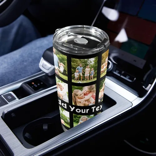 Miniatura 6 de Taza personalizada con foto y texto para hombres y mujeres, regalo para papá, mamá, familias y amigos, taza de viaje con foto e imagen