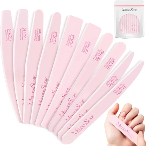 Miniatura 19 de MelodySusie Kit profesional de 16 piezas de pulidor de uñas, limas de uñas y tampones, bloque de pulidor de uñas, cepillo de uñas, kit de pulidores