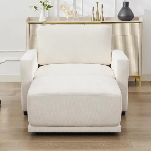 Miniatura 24 de Sofá modular en forma de U de 143.8 pulgadas, sofá de nube seccional de gran tamaño, sofás de asiento profundo de 6 plazas con 2 otomanas móviles