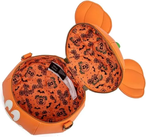 Miniatura 4 de Loungefly Disney Mickey Mouse Mick-O-Lantern - Bolso cruzado de Halloween, Naranja