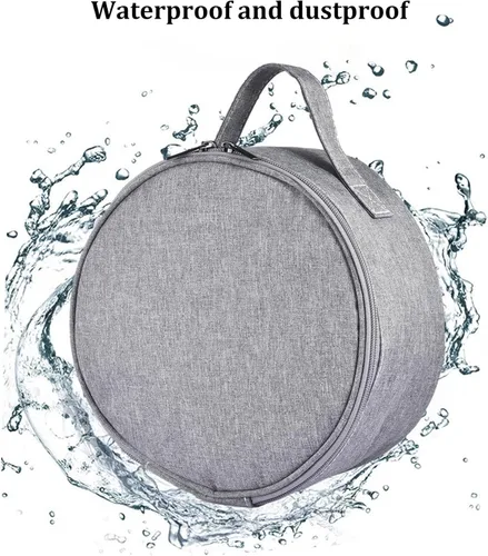 Miniatura 6 de Bolsa de almacenamiento para ventilador portátil, impermeable, plegable, telescópica, bolsa de mano, gris, 9.1 x 9.1 x 5.1 in / 9.06 x 9.06 x 5.12