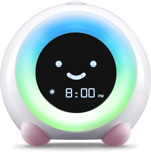 Miniatura 10 de LittleHippo Mella: Reloj despertador para niños, entrenador de sueño para niños listo para despertar, luz nocturna, máquina de sonidos y OK