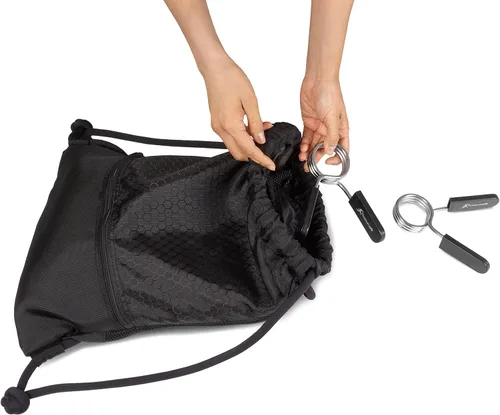 Miniatura 5 de ProsourceFit - Collar de clip de resorte olímpico para mancuerna de 2 pulgadas, par con asas de agarre fácil para levantamiento de pesas