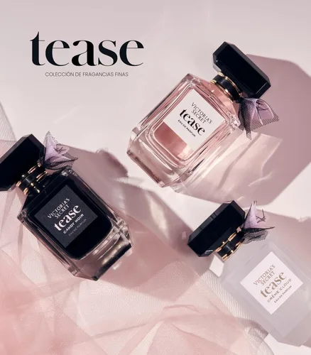 Miniatura 6 de Victoria's Secret Tease Eau de Parfum, notas de gardenia blanca, pera Anjou y vainilla negra, perfumes para mujer (1.7 oz)