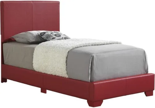 Miniatura 4 de Glory Furniture Cama individual tapizada de piel sintética Aaron en color rosa