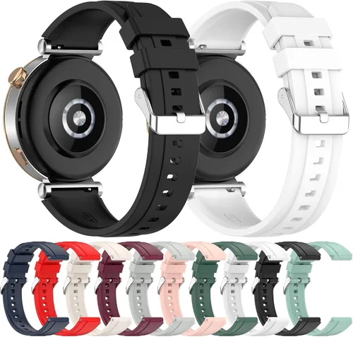 Miniatura 2 de Paquete de 10 correas compatibles con Huawei Watch GT 4 Smartwatch, correa deportiva de repuesto de silicona suave impermeable para Huawei Watch GT
