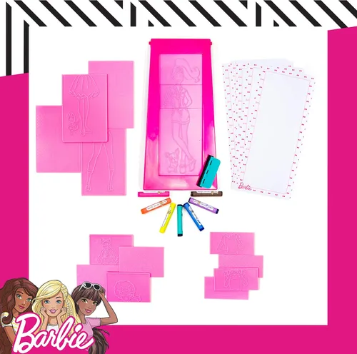 Miniatura 2 de Barbie Juego de diseño de moda todo en uno - Juego de bocetos de diseño de moda para niños de 6 años en adelante