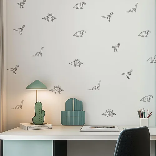 Miniatura 7 de Calcomanías de pared de dinosaurio, calcomanías de animales para dormitorio, decoración extraíble, cuarto de bebé, habitación de los niños, murales