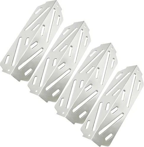 HONSIN Deflectores de calor de acero inoxidable para Weber 66041 66686, para parrillas de gas Weber Genesis II E-410, E-415, E-435, Genesis II LX