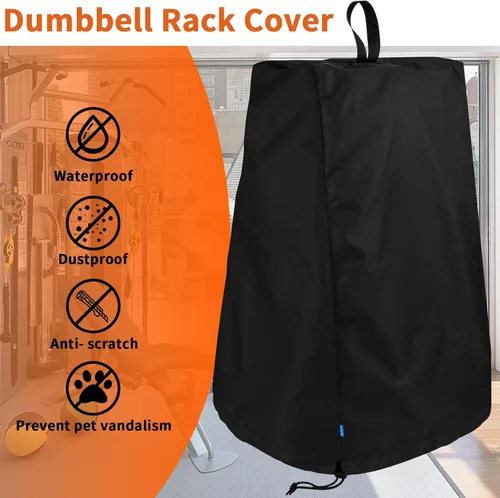 Miniatura 5 de Xxerciz Funda protectora para mancuernas con marco A, portátil, a prueba de polvo, impermeable, antiarañazos, para gimnasio en casa