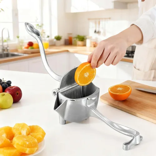 Miniatura 7 de Prensa manual de aleación de aluminio para exprimir jugo de frutas cítricas, extractor de jugo de frutas frescas, exprimidor de limón, naranja, 2