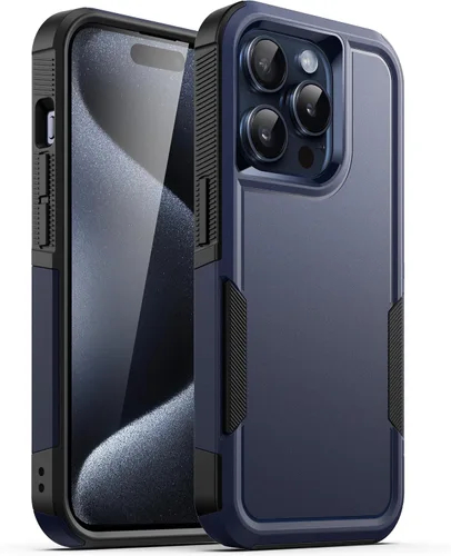 Miniatura 7 de JETech Funda para iPhone 15 Pro Max de 6.7 pulgadas, resistente protección resistente de doble capa, a prueba de golpes, funda protectora resistente