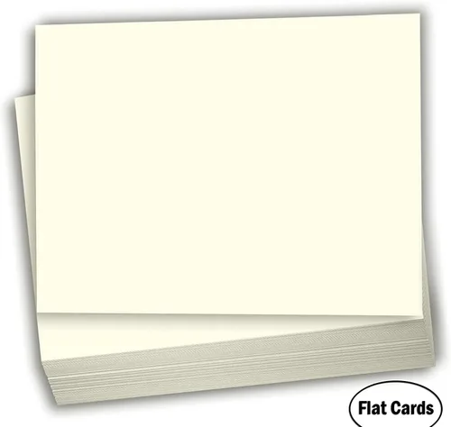 Miniatura 2 de Hamilco Papel de cartulina blanco crema de 6 x 9 pulgadas, tarjetas de índice en blanco, 100 libras, cubierta de 100