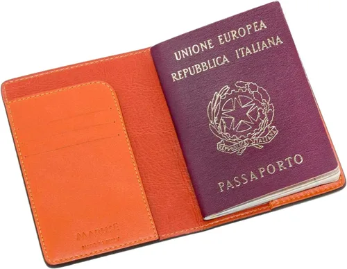 Miniatura 2 de Funda de pasaporte billetera de pielHecho En Italia