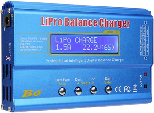 Miniatura 2 de Fafeicy B6 80W Digital LCD RC Balance Charger Discharger for LiPo NiMH Battery (Without Plug)