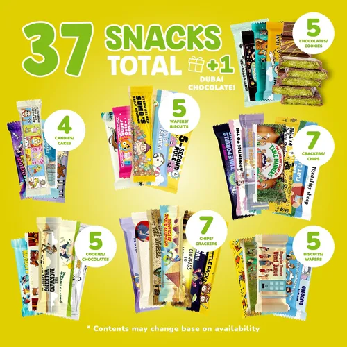 Miniatura 2 de Caja de Aperitivos Internacional, Experiencia Única con Dulces y Golosinas Exóticas Universales de Todo el Mundo, Alimentos Extranjeros Listos