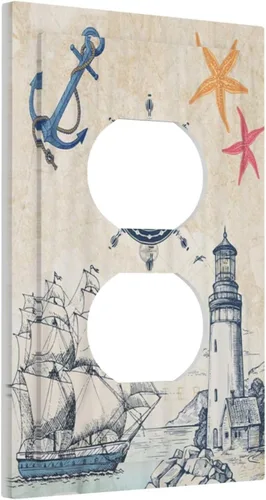 Miniatura 29 de Rainbow in the Clouds - Placas de Pared de Doble Interruptor de 2 Posiciones, Panel de Arte Rosa, Cubierta de Interruptor de Luz, Placa Frontal Arco