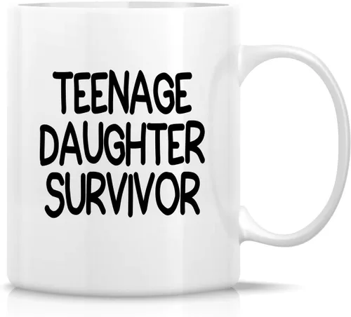 Miniatura 42 de Retreez - Taza divertida con texto en inglés "Mum Well Done I'm Awesome", 325 ml, tazas de café de cerámica, mensaje divertido, sarcástico