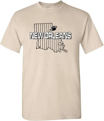 Miniatura 29 de Xtreme Apparrel Camiseta para hombre Team Field Map para aficionados al fútbol Dallas - Camisa azul marino