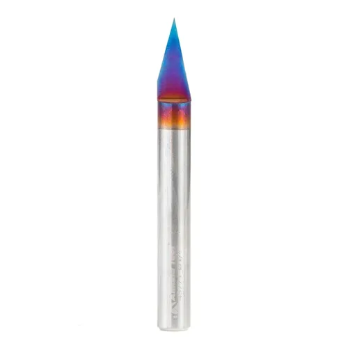 Amana Tool Spektra Extreme Tool Life - Broca de carburo sólido recubierta para señalización y grabado, 45771-K, grabado de 30 grados, ancho de punta