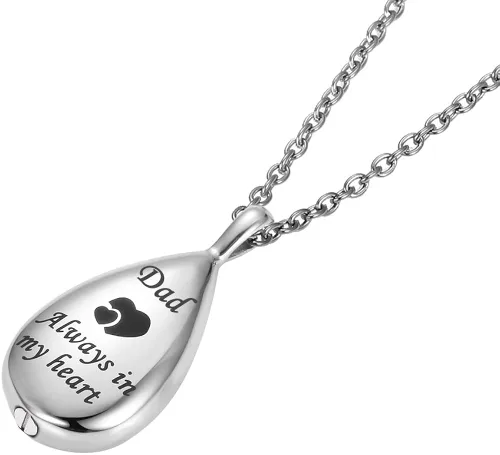 Miniatura 4 de GLDZ Collar de urna de cremación para cenizas, urna de cenizas, colgante conmemorativo con kit de relleno
