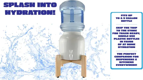 Miniatura 4 de New Wave Enviro Soporte de mostrador dispensador de agua, unidad única (contrasoporte)