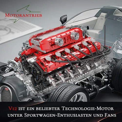 Miniatura 2 de Mould King 10169 Technique V12 - Bloques de construcción de motor de juguete, 3472 piezas APP Motor eléctrico Motor Drive Clamp Bloques Kit