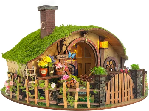 Miniatura 12 de Kit de rincón de libros mágico - Kit de casa de muñecas en miniatura DIY para adultos y adolescentes, rompecabezas de madera 3D para estantería